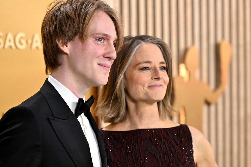 Charlie B. Foster and Jodie Foster in 2025.