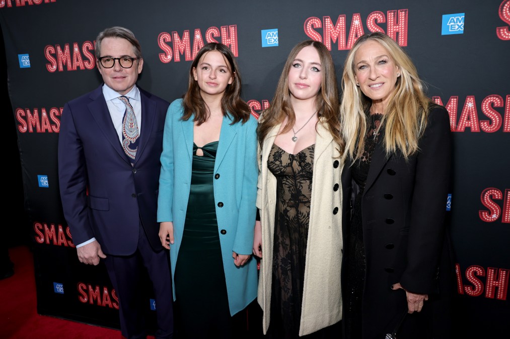 Matthew Broderick, Tabitha Hodge Broderick, Marion Loretta Elwell Broderick and Sarah Jessica Parker