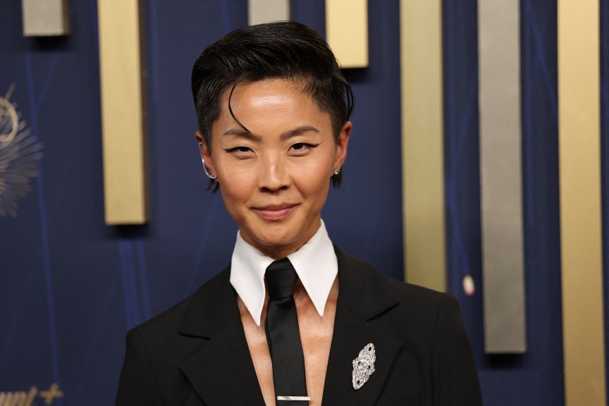 Kristen Kish arrives for the 77th Primetime Emmy Awards at the Peacock Theatre at LA Live in Los Angeles on September 14, 2025.