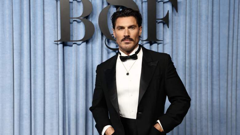Hair stylist Chris Appleton poses upon arrival for The BoF 500 Gala at the Shangri-La Hotel in Paris