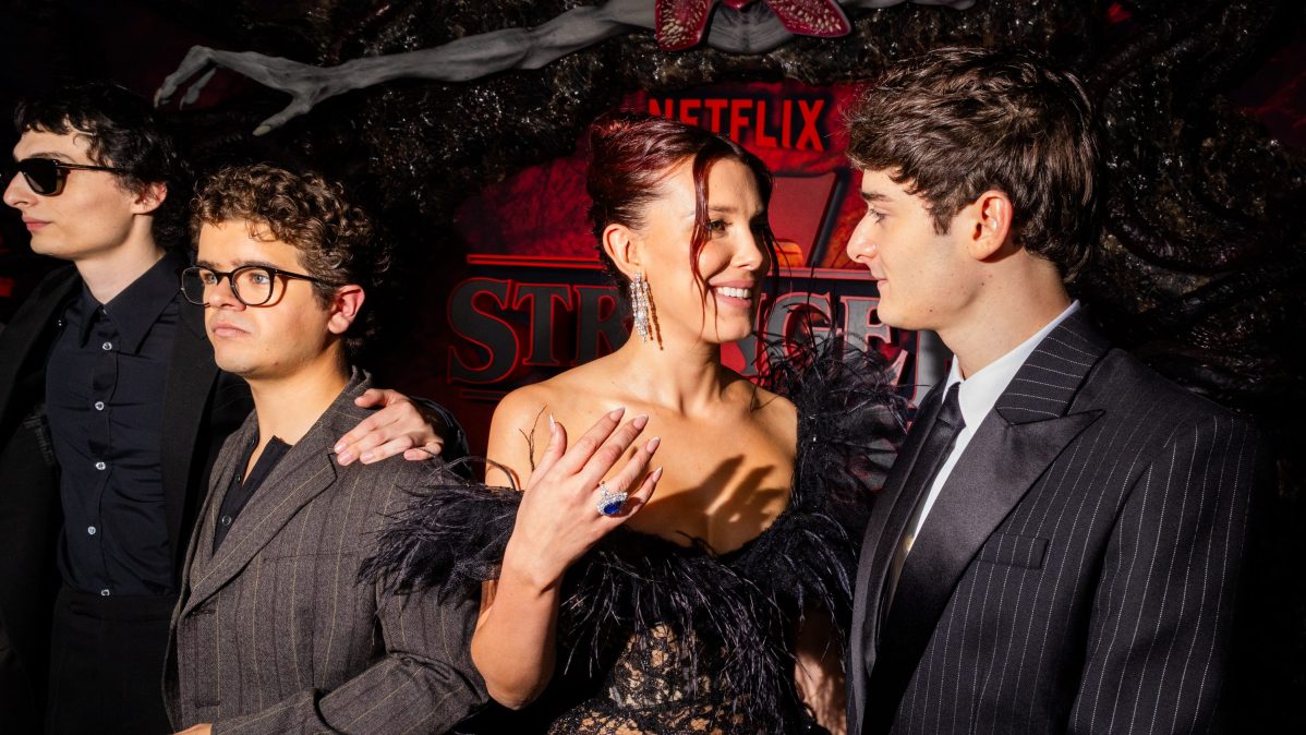 Noah Schnapp attend Netflix's "Stranger Things" Season 5 World Premiere at TCL Chinese 6 Theatres on November 06, 2025 in Hollywood, California.