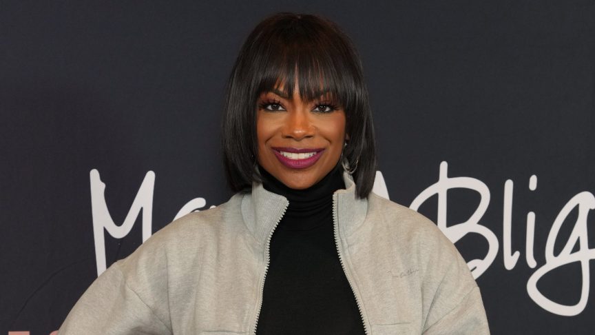 Kandi Burruss attends the world premiere of "Mary J. Blige Presents: Be Happy" in New York City in February 2026.