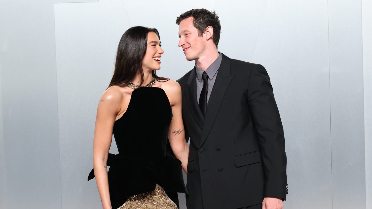 Dua Lipa and Callum Turner attend the 2026 Vanity Fair Oscar Party Hosted By Mark Guiducci at Los Angeles County Museum of Art on March 15, 2026 in Los Angeles, California.