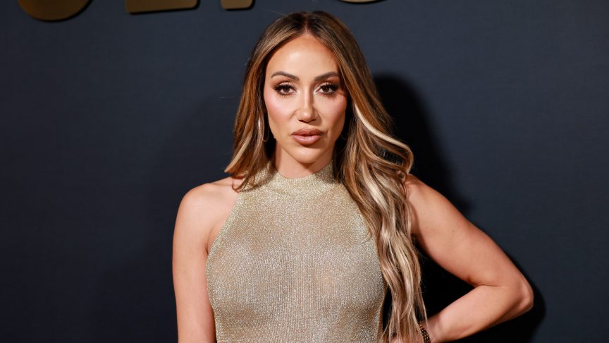 Melissa Gorga poses on the red carpet at the 2026 Vulture Reality Masterminds Celebration in New York City.
