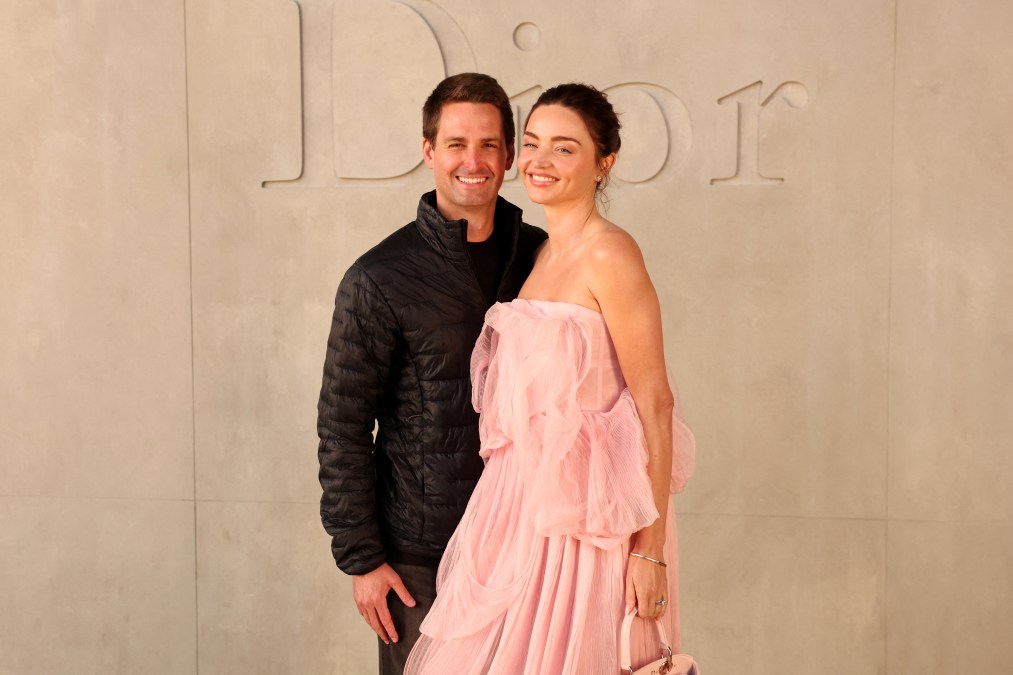Evan Spiegel and Miranda Kerr