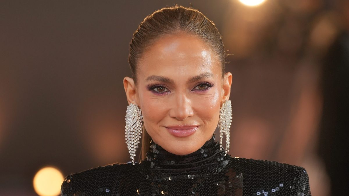 Jennifer Lopez attends the "Office Romance" UK premiere in London on June 3, 2026.