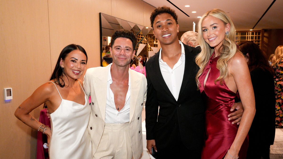Janel Parrish, Sasha Farber, Brandon Armstrong and Brylee Armstrong attend the 33rd Annual Race To Erase MS Gala at Fairmont Century Plaza on June 05, 2026 in Los Angeles, California.