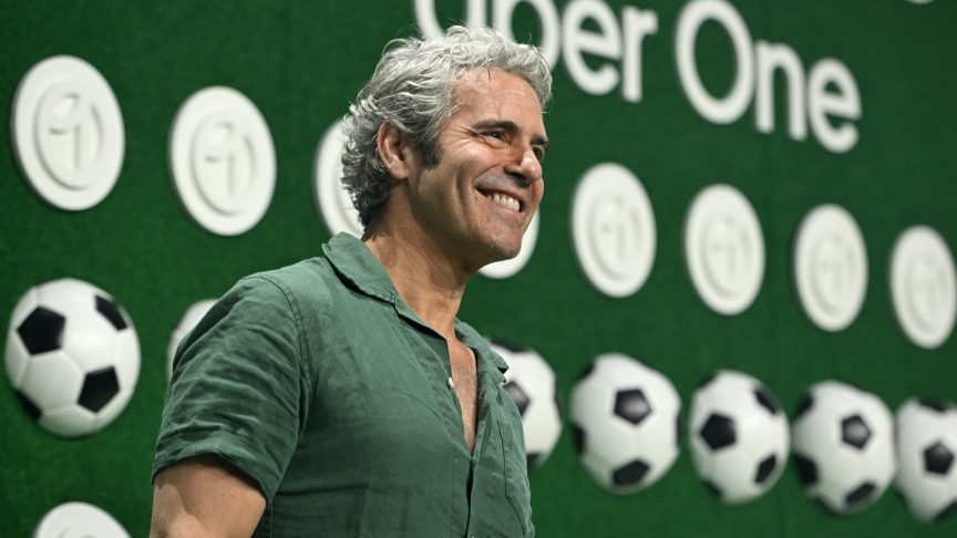 Andy Cohen attends The One Party by Uber: New York City at Pier 36 in New York City on June 12, 2026.