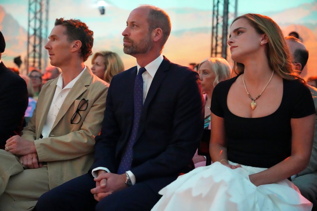 Benedict Cumberbatch, Prince William and Emma Watson