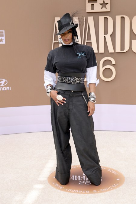 Janet Jackson on the 2026 BET Awards red carpet.