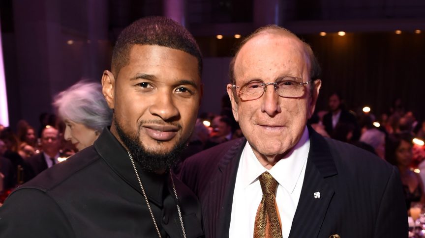 Usher and Clive Davis.