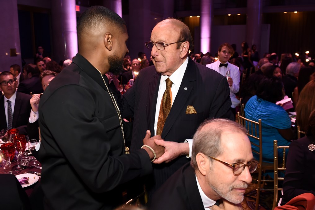Usher and Clive Davis.