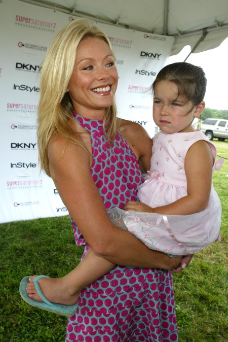 Kelly Ripa and Lola Consuelos