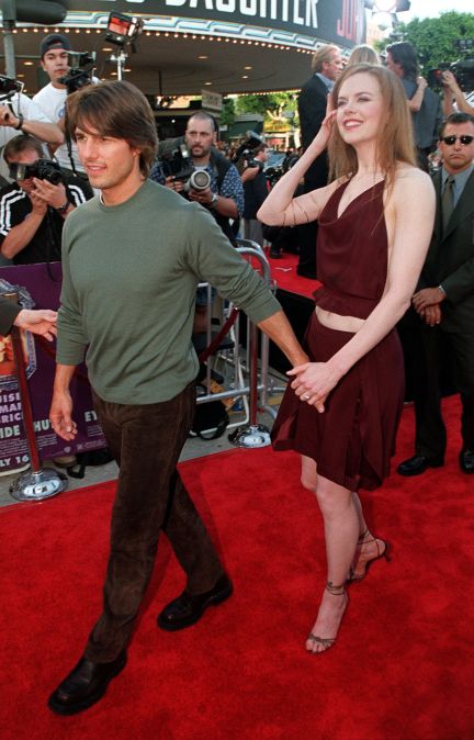 Tom Cruise and Nicole Kidman at the premiere of "Eyes Wide Shut" in 1999.