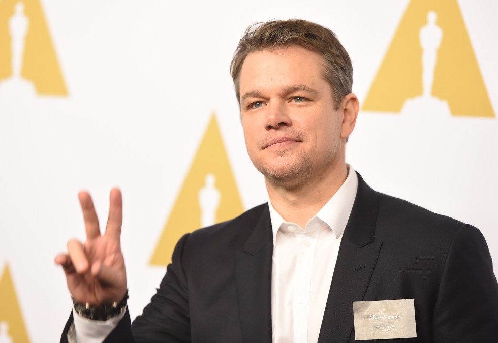 Actor/producer Matt Damon