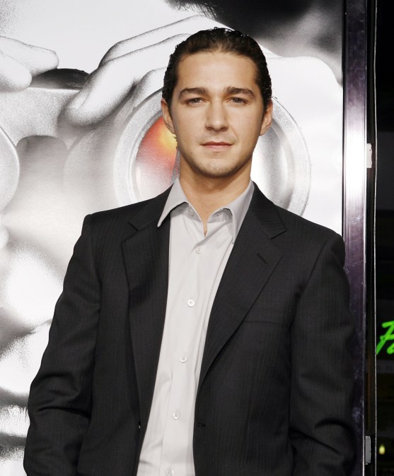 Shia LaBeouf at the premiere of "Disturbia" in 2007.