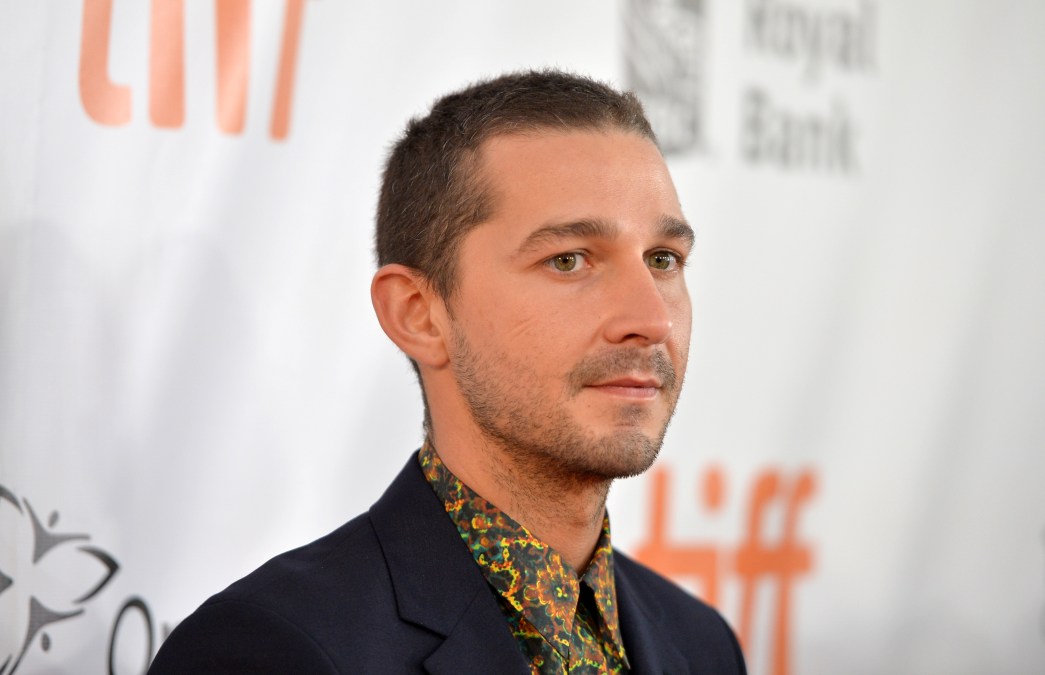 Shia LaBeouf at the premiere of "Borg/McEnroe" in 2017.