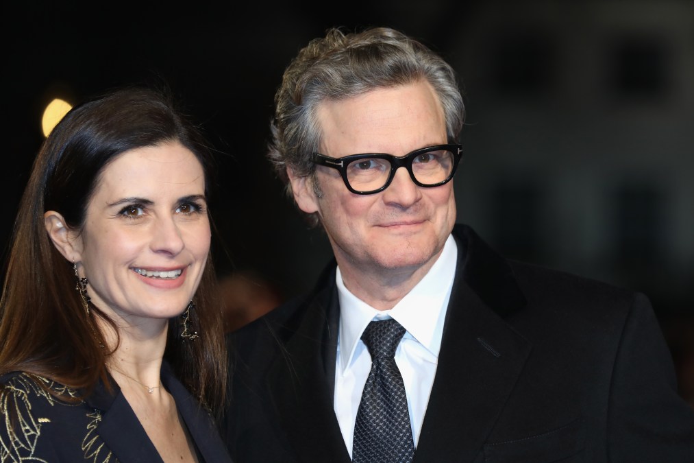 Colin Firth and Livia Giuggioli attend an event
