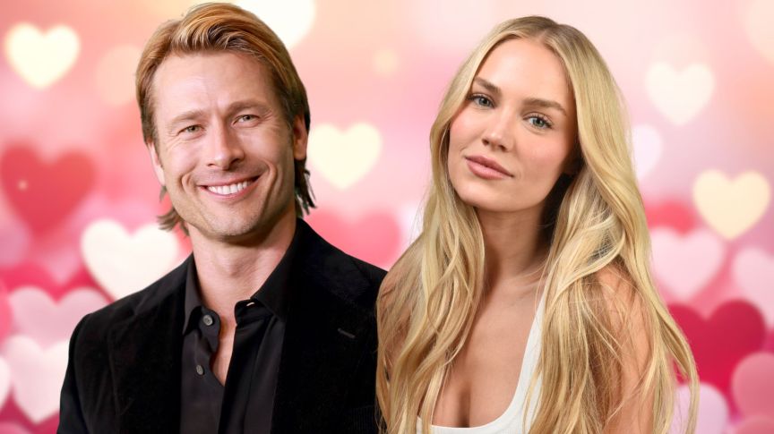 Glen Powell and Michelle Randolph