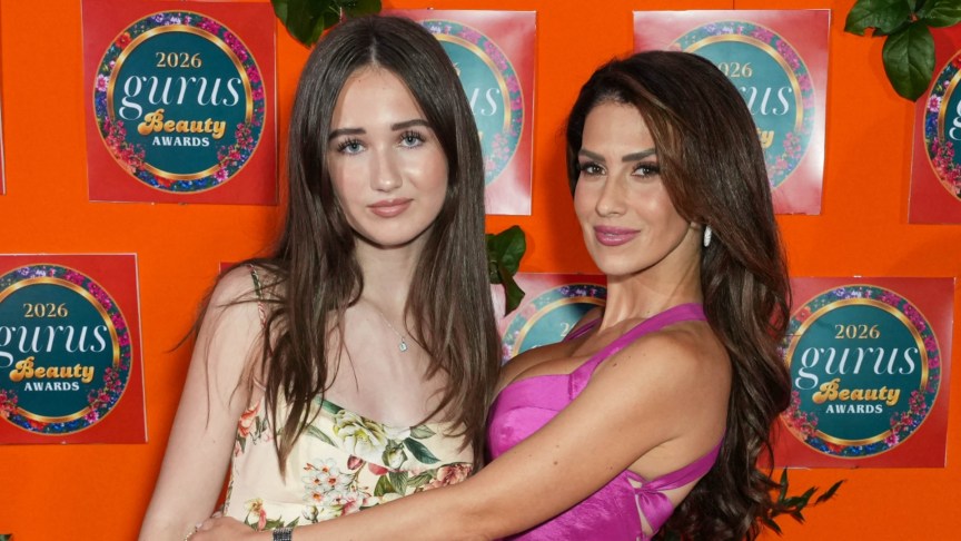 Hilaria Baldwin and Carmen Baldwin attend an event in 2026