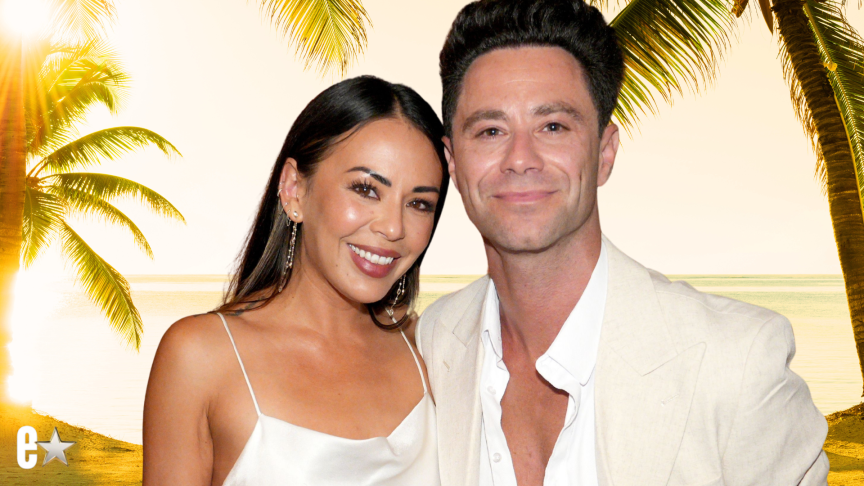 anel Parrish and Sasha Farber Cozy Up on Romantic Vacation