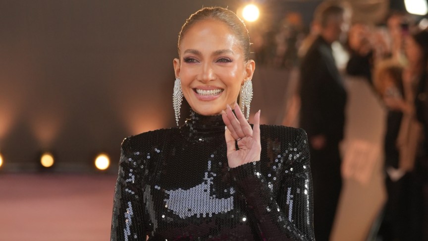 Jennifer Lopez attends the "Office Romance" UK premiere