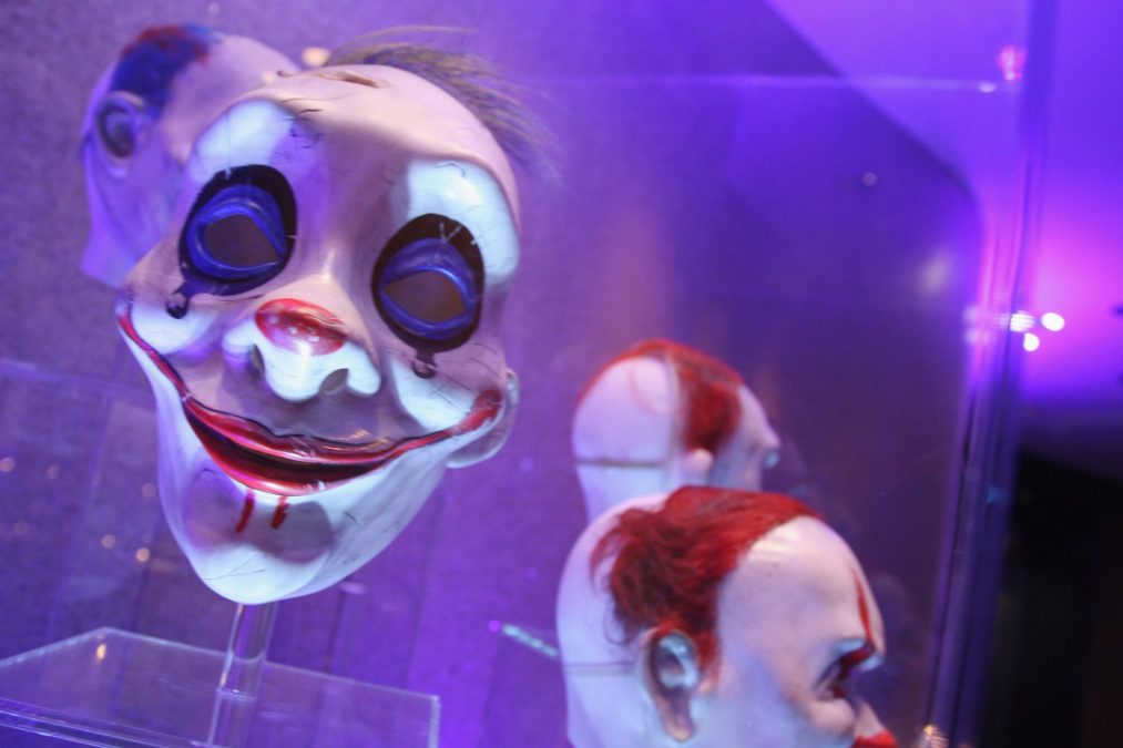 Joker masks at Batman event