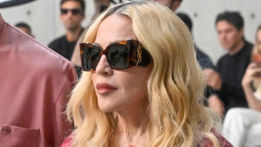 Madonna attends Paris Fashion Week show