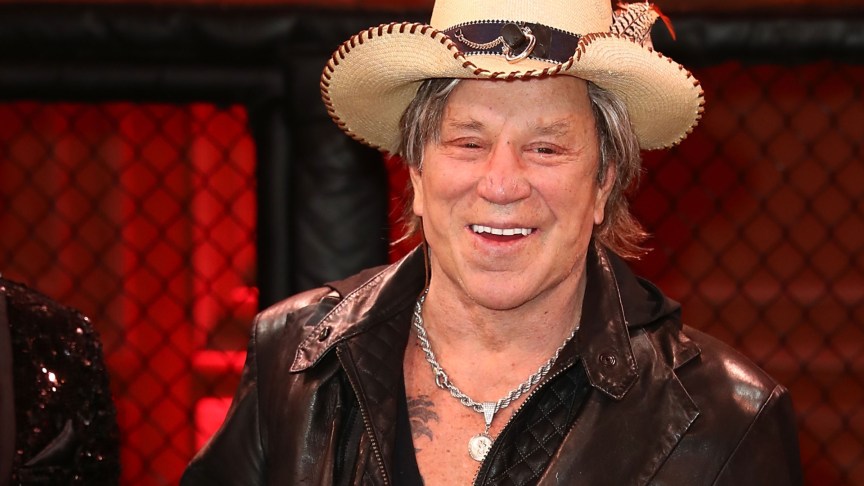 Mickey Rourke attends an event