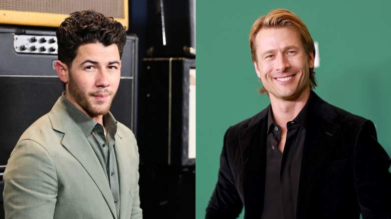 Nick Jonas and Glen Powell