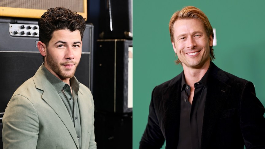 Nick Jonas and Glen Powell