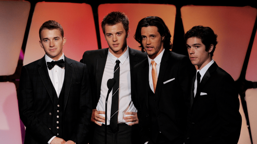 Nathan Parsons, Chad Duell, Chandler Massey and Eddie Alderson