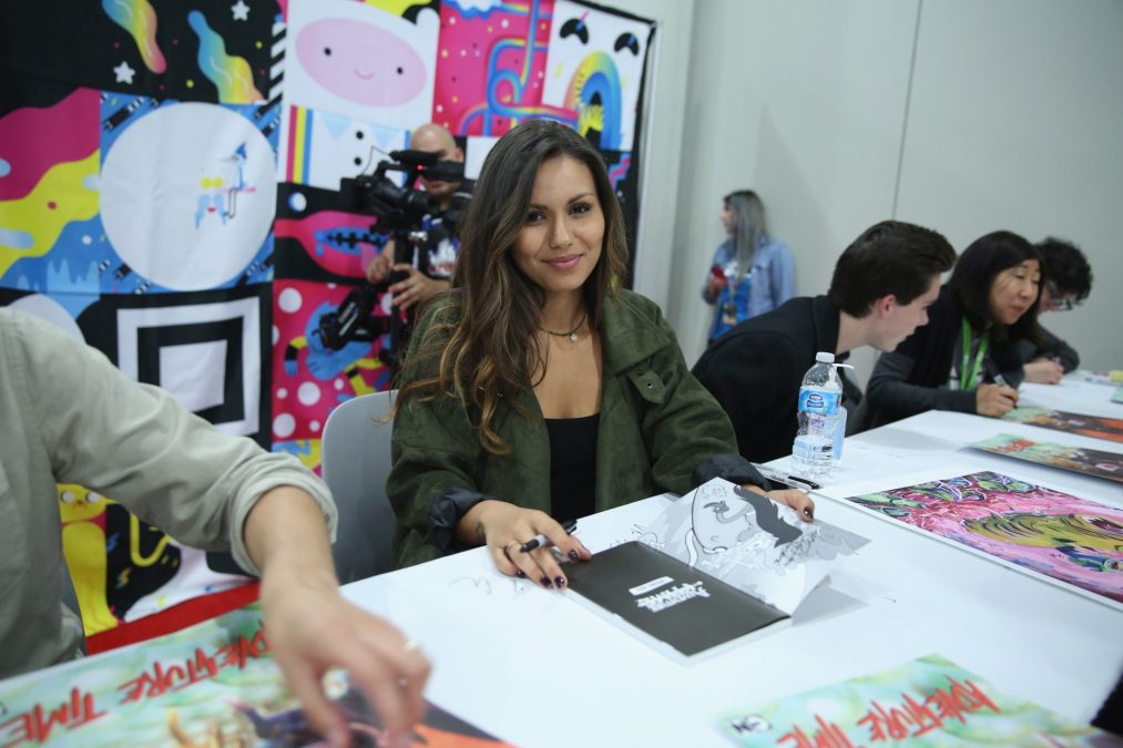 Olivia Olsen who plays Marceline at a signing