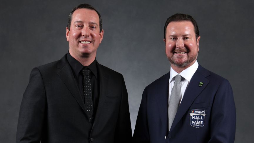 Kurt Busch and Kyle Busch