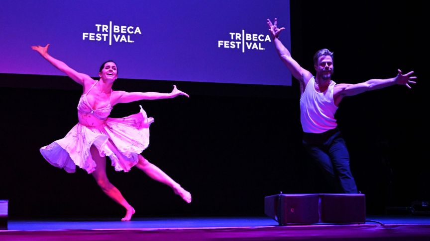 Hayley Erbert Hough and Derek Hough