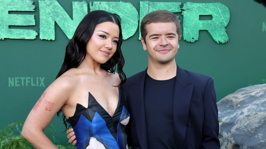Elizabeth Yu and Gaten Matarazzo