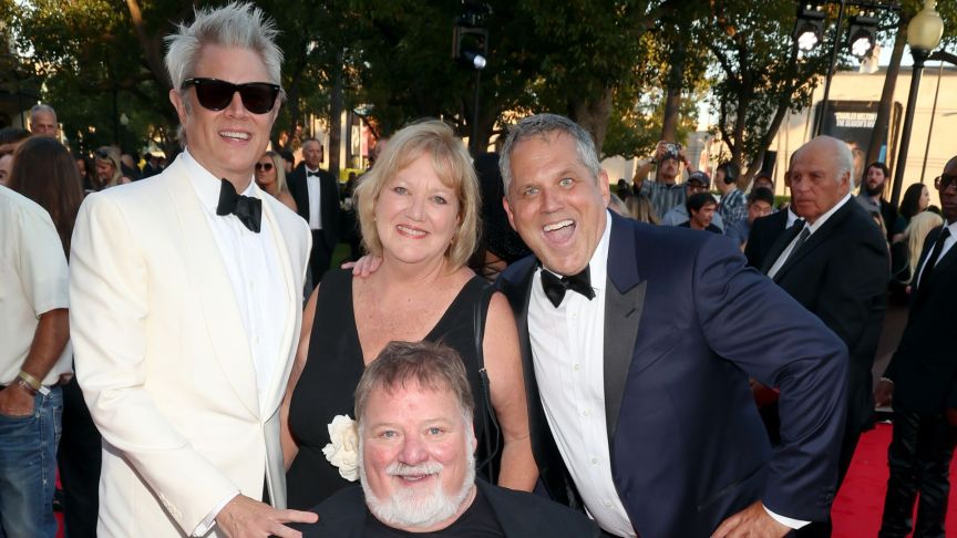 Johnny Knoxville, April Margera, Phil Margera and Jeff Tremaine