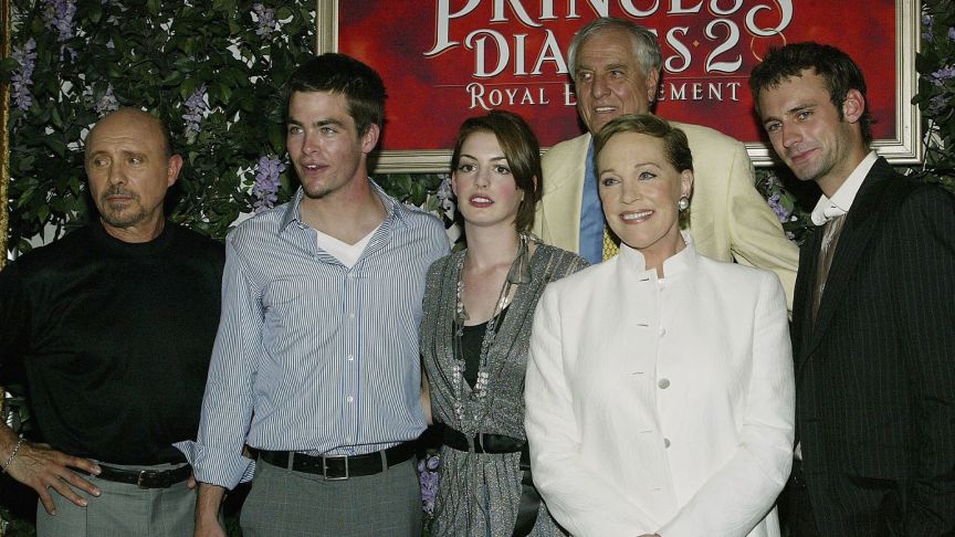 Hector Elizondo, Chris Pine, Anne Hathaway, director Garry Marshall, actors Julie Andrews and Callum Blue
