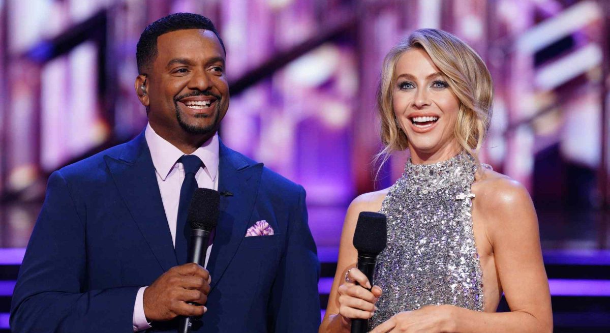 Alfonso Ribeiro and Julianne Hough presenting Dancing With The Stars
