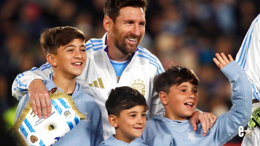 Lionel Messi, Thiago, Mateo, Ciro