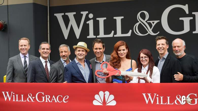 Robert Greenblatt, Mayor of Los Angeles Eric Garcetti, writers/creators David Kohan, Max Mutchnick, actors Eric McCormack, Debra Messing, Megan Mullally, Sean Hayes and director James Burrows