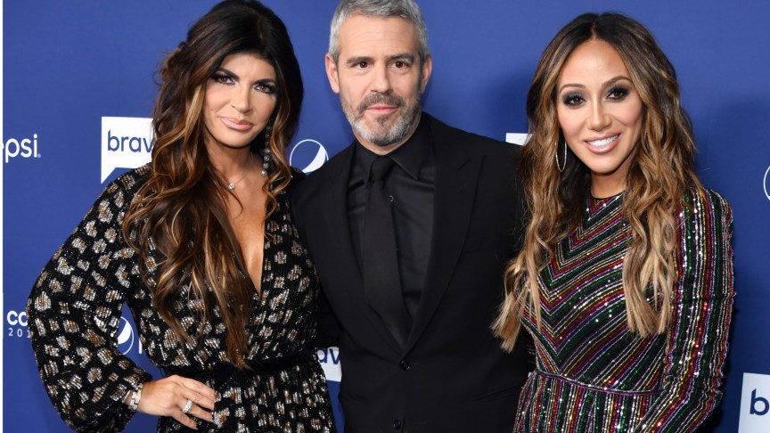 Teresa Giudice, Andy Cohen, and Melissa Gorga