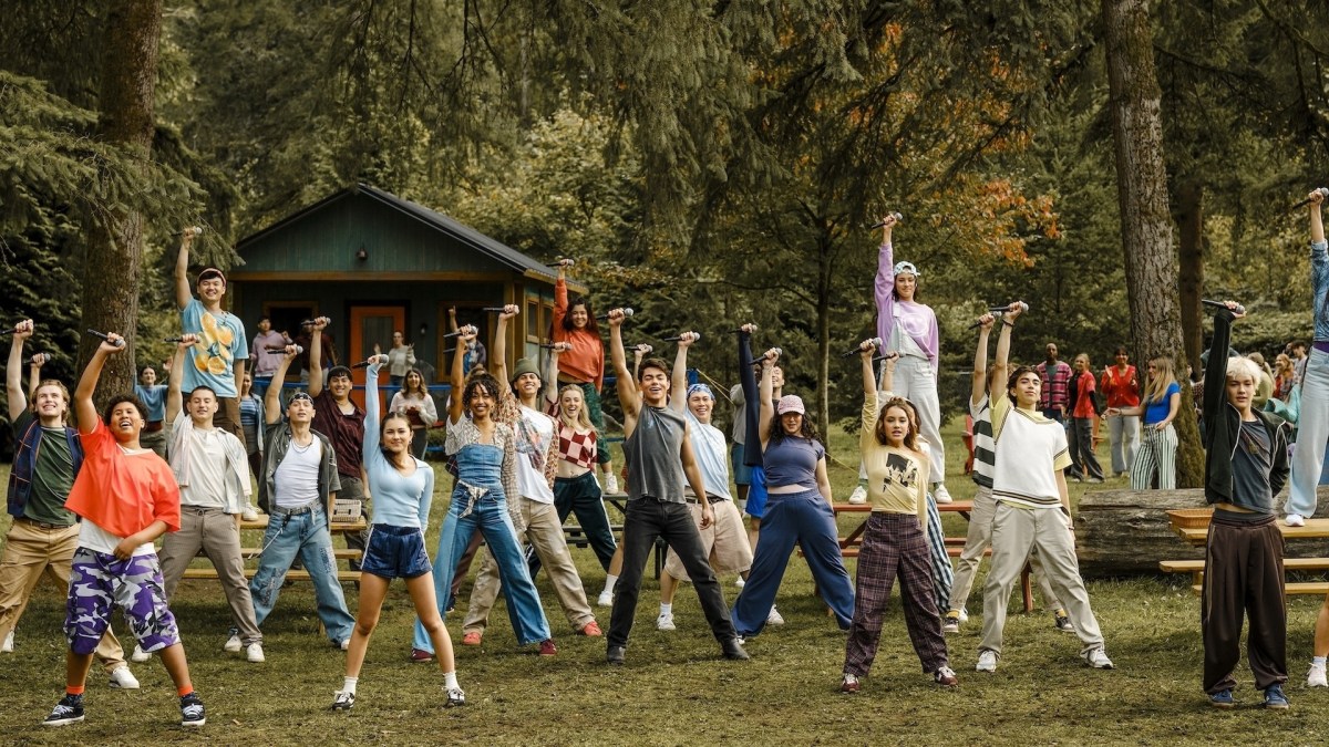 The cast performs a musical number in 'Camp Rock 3'