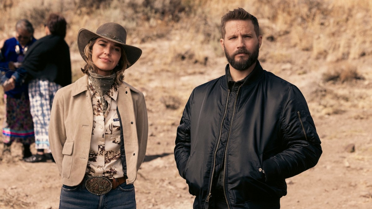 Arielle Kebbel as Belle and Logan Marshall-Green as Pete in 'Marshals.'