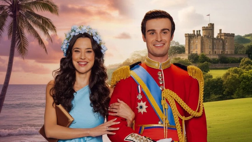 Photo of Rhiannon Fish and Mitchell Bourke in 'A Prince in Paradise: A Royal Wedding'