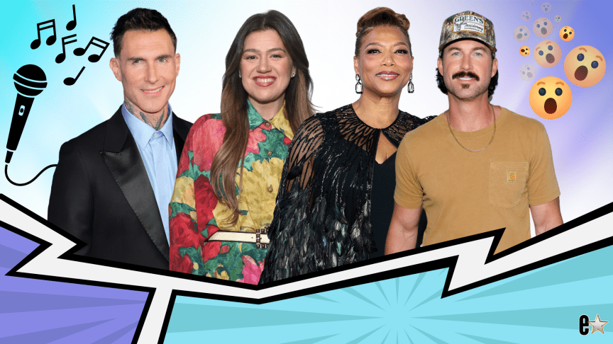 Adam Levine, Kelly Clarkson, Queen Latifah, Riley Green