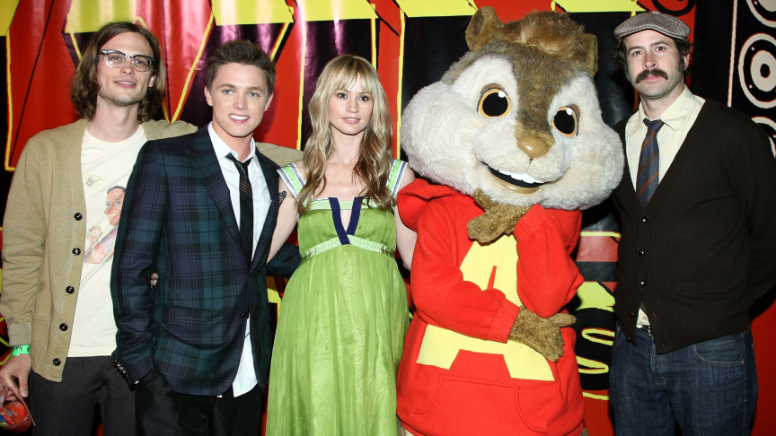 Alvin with live-action cast.