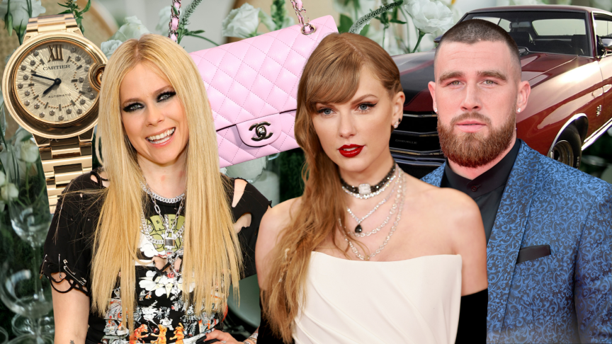 Avril Lavigne, Taylor Swift and Travis Kelce