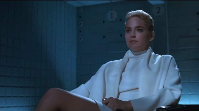 Sharon Stone in interrogation scene from 'Basic Instinct.'