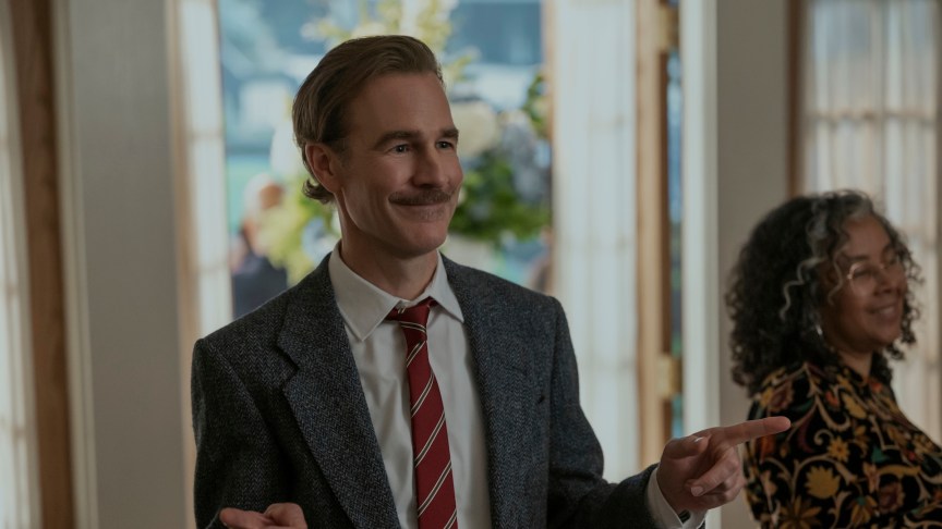 James Van Der Beek in a scene from "Elle."
